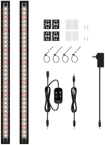 GLOWRIUM T5 Grow Light for Indoor Plants, 3500K Plant Light Strip