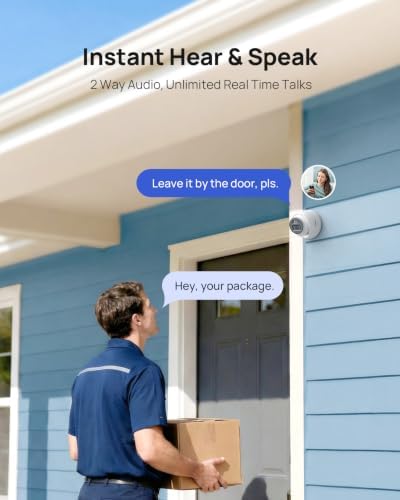 ANNKE 8CH 5MP PoE Security Camera System, 2TB HDD, 4pcs 3K Outdoor IP Cams