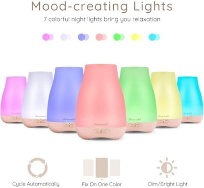 Homeweeks Essential Oil Diffuser for Room 100 ML 1 Pack