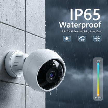 Security Cameras Wireless Outdoor, 2K Camera for Home Security