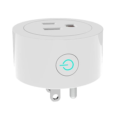 MoesGo Smart WiFi Power Dimmer Plug, 2.4 GHz WiFi Brightness Adjust Timer Socket for Dimmable CFL, LED and INC, Tuya Smart Life App Remote Control, Compatible with Alexa and Google Home, White