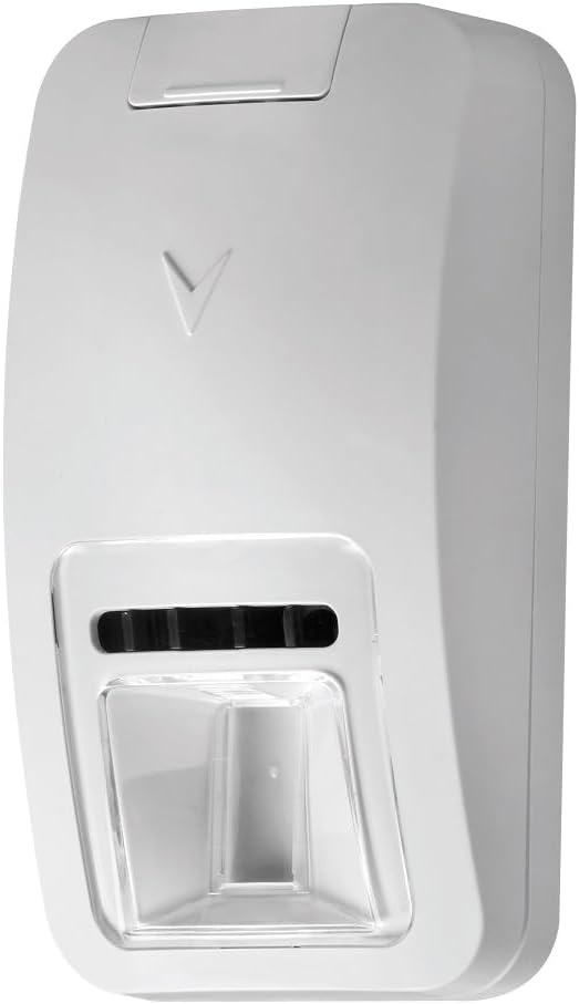 DSC PG9984P PowerG Wireless Dual Tech Motion Detector with Pet Immunity Up to 85lbs, 49 ft. / 90° Coverage Area, Front and Back Tamper, Anti-Masking Technology, Low Battery Indication
