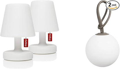 Fatboy Edison The Petit Rechargeable LED Lamp Version 2.0 (2 Pack) BOL-TPE-UL Bolleke Rechargeable Indoor/Outdoor LED Light, Taupe | Portable LED Lights Bundle