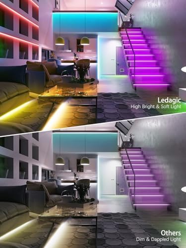 Ledagic Led Lights for Bedroom 100ft 720Leds Bright RGB Led Lights (2*50ft)