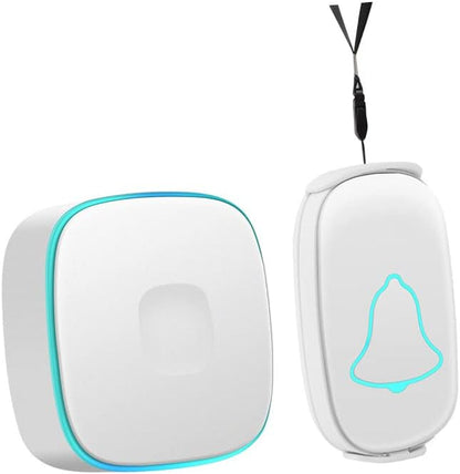 Alert Bell, One Button Alarm Caregiver Pager, Caregiver Pager, Call Button Nurse Call System, Caregiver Pager Call Bell, Nurse Calling Alert for Elderly