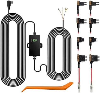 WOLFBOX G840S 12" 4K Mirror Dash Cam & USB C Acc Hardwire Kit