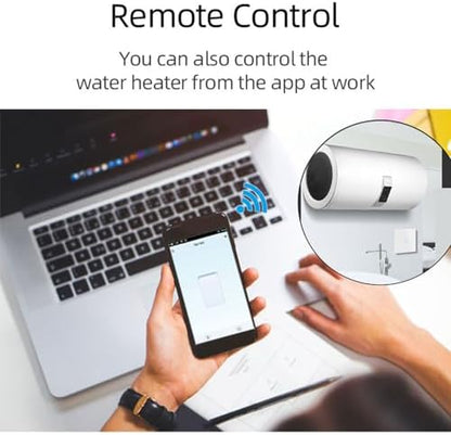 Smart WiFi Switch with Timer for Water Heater Pump, AC100‑240V 40A High Power, Control Appliances Remotely wifi pool pump timer