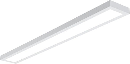 Metalux MMS Multi-Mount 6 in x 4 ft LED Panel Ceiling Light with 5 CCT and Lumen Select, 0-10V Dimming, Surface Mount, Recessed, Suspended, Wall Mount, 90 CRI - 4MMS6-L3C5-UNV