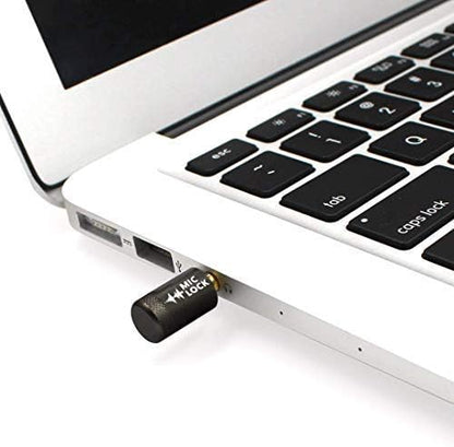 Mic-Lock 3.5mm for Headphone Port - Microphone Audio and Data Security - Privacy Protector for Laptops, Smartphones, Tablets, and Computers (Gray, Single Pack)