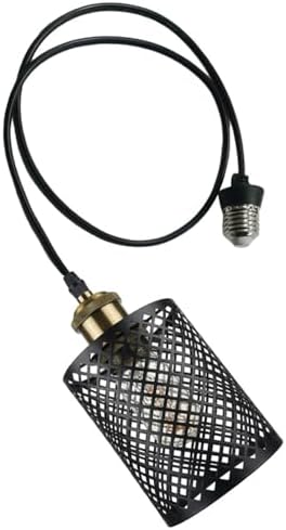 Screw in Hanging Light Fixture Instant Pendant Light,Recessed Light Conversion Kit with E26 Screw-in Adapter for Bedroom,Living Room & Kitchen Island Lighting (Farmhouse)