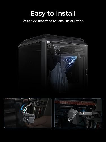 Creality K1 AI Camera, 3D Printer Camera, 1080P HD Quality, AI Detection, Time-Lapse Filming, Support APP Real-time Viewing of Printing and Pop-up Alert, for K1 MAX/SE / K1C