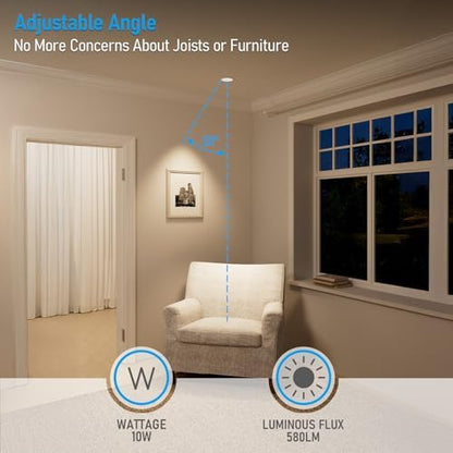 TORCHSTAR 6-Pack 3 Inch 5CCT Zero Glare LED Recessed Lights with J-Box