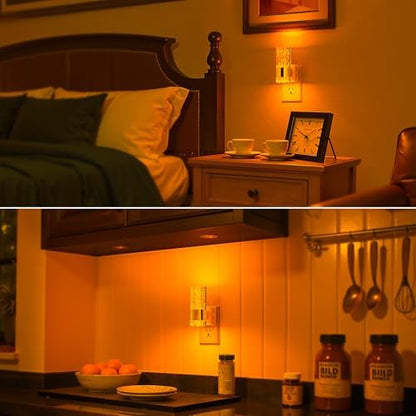 Briignite Night Light, 2 Pack Dimmable Night Lights Plug into Wall