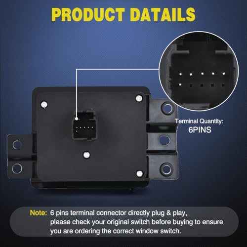 Nilight Headlight Dimmer Switch for 2006-2009 Dodge Ram 1500 2500 3500