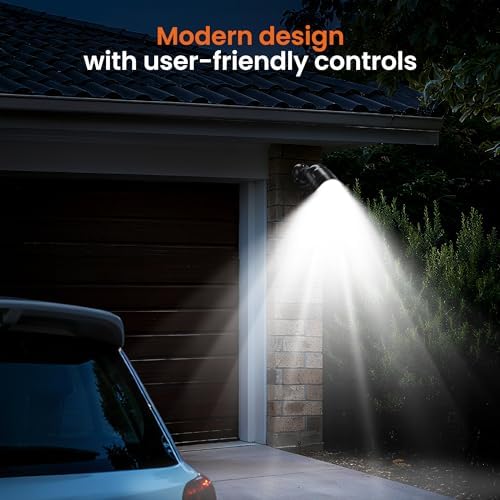 Motion Sensor Outdoor Lights 600 Lumen Spotlight with 4000mAh Rechargeable