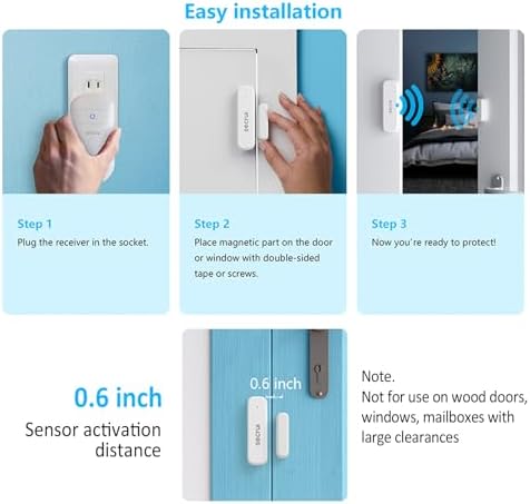 Door Chime When Door Opens, Door Opened Alarm for Home/Business Entering
