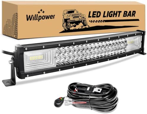 Willpower 22 Inch Curved LED Light Bar 270W Offroad Driving Light