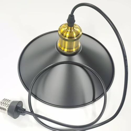Screw in Hanging Light Fixture Instant Pendant Light,Recessed Light Conversion Kit with E26 Screw-in Adapter for Bedroom,Living Room & Kitchen Island Lighting (Classic)