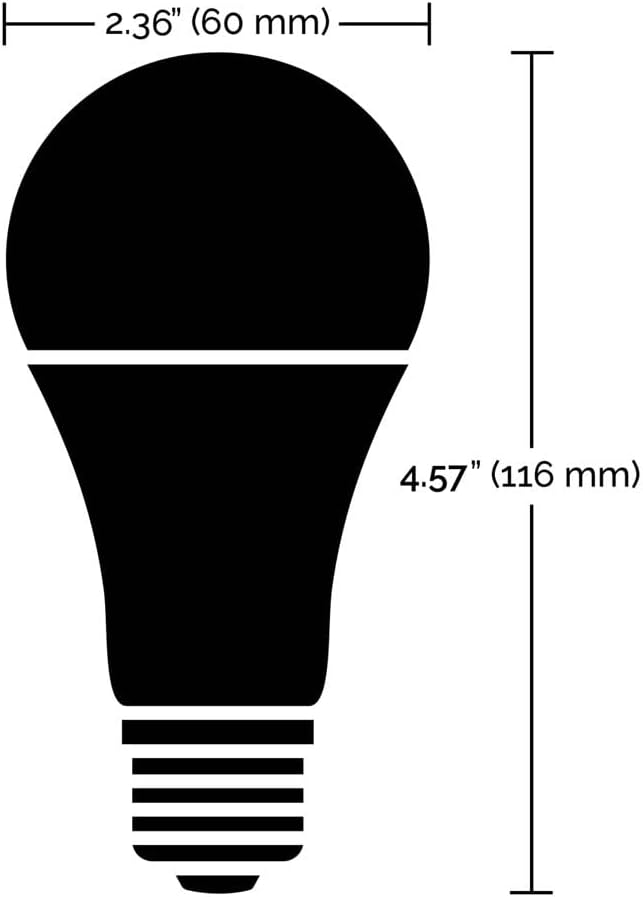 Satco S11252 Starfish 9.5-Watt A19 WiFi Smart LED Color-Changing Light Bulb, Works with Siri, Alexa, Google Assistant, SmartThings, 2700K-5000K, 800 Lumens , White
