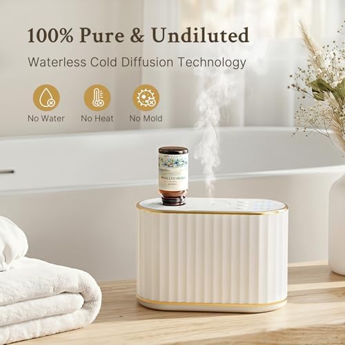 Waterless Essential Oil Diffuser for Room, Cordless Scent Diffuser