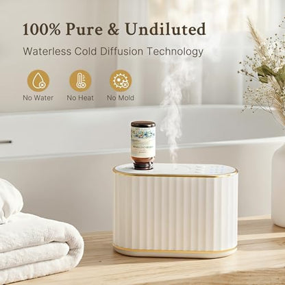 Waterless Essential Oil Diffuser for Room, Cordless Scent Diffuser