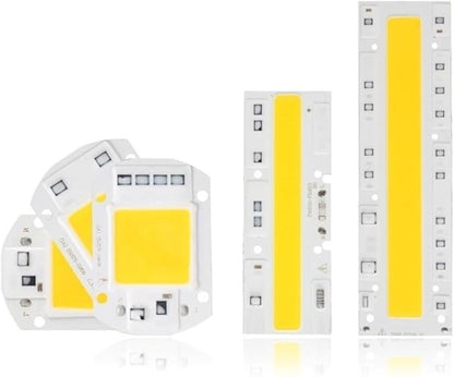 Home Bulbs, Pack of 6, LED COB Chip Lamp AC110V Smart IC No Need Driver Led Floodlight 10W/20W/30W/50W/70W/100W/150W DIY Chip Lighting(Cold White,Short chip 50W)