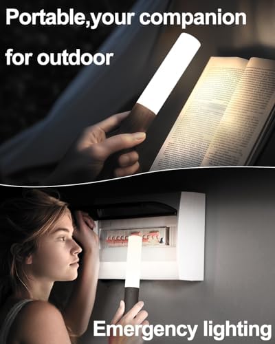 iThird Battery-Operated Wall Sconce Wall Lights: 2200mAh Rechargeable Motion Sensor Magnetic Wireless Stairway Lights Portable Hallway Light Wooden Wall Lighting for Bedroom Stair(White Light)