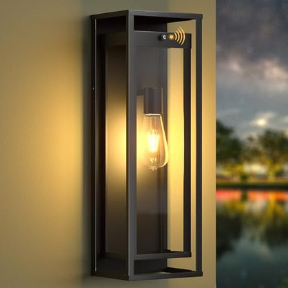20in Dusk to Dawn Outdoor Lighting Extra Large Modern Waterproof Sconce