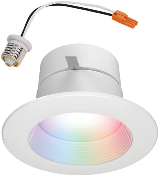 HALO 4" Smart Wi-Fi® Recessed LED Light Powered by WiZ Pro, Dimmable Full Color w/ SpaceSense® Motion, Smart Home Ready - RL4069WZRGBWWHR