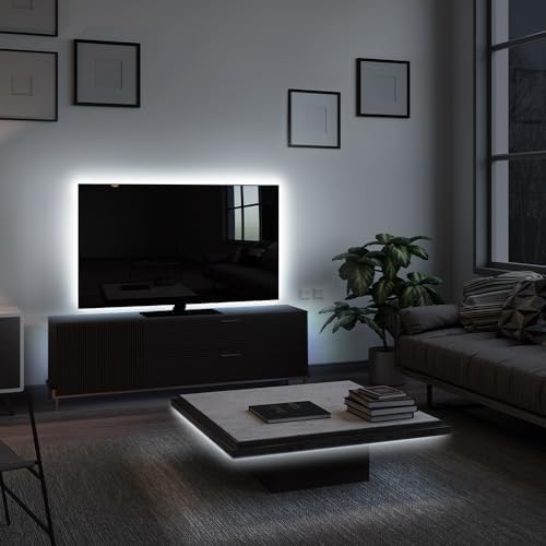 Feit Electric 16 ft LED COB Tape Light, 2950 Lumens Total, 3000K Bright White, Dimmable with Included Remote, Plug-in or Direct Wire Installation, Ultrathin Continuous Strip Lighting, TAPE192/COB/LED