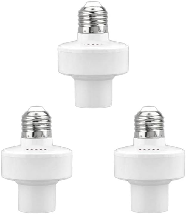 E27 LED Light Smart Adapter Light Bulb Holder Adapter Works With Home Smart Home - (Color: 3pcs Base Type: E27)