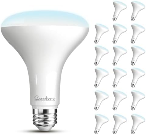 GvvooHome 18 Pack BR30 LED Flood Light Bulbs, 7W (65W Equivalent), 5000K Daylight White, 650 Lumens, E26 Base, Dimmable, Indoor Recessed Can Lighting for Living Room, Bedroom, Kitchen