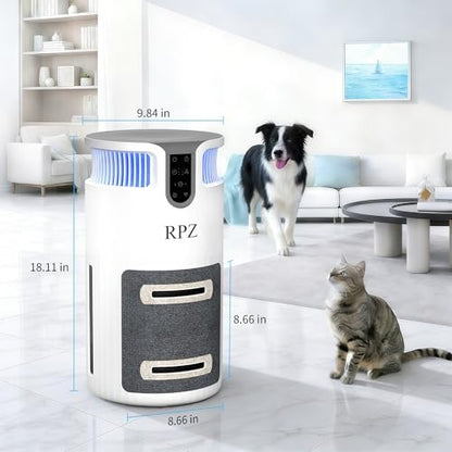 RPZ Smart Pet Air Purifier with WiFi, Washable HEPA Filter
