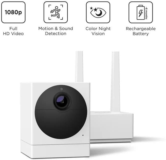 Roku Smart Home Outdoor Wire-Free Security Camera SE with Motion Detection Wireless (Renewed)