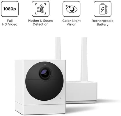 Roku Smart Home Outdoor Wire-Free Security Camera SE with Motion Detection Wireless (Renewed)