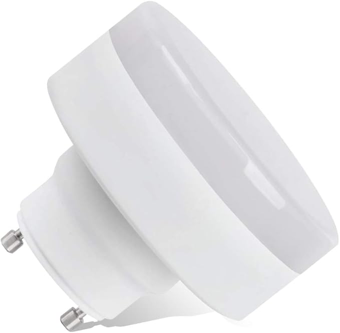 CRIOO GU24 LED Puck Light Bulb, 9W(60w CFL Equivalent), 2700K, 800LM, UL Listed, 2 Prong Light Bulbs for Home Kitchen Closet, Mini Twist Lock Spiral Low Profile Squat Bulb (1 Pack)