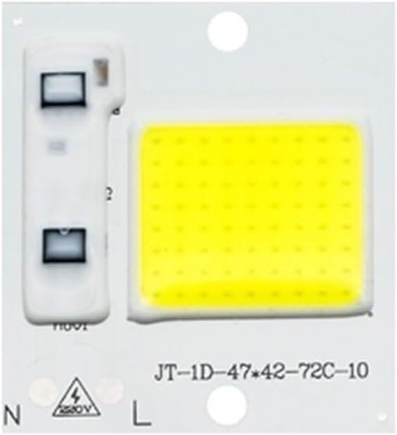 Indoor Lighting, Pack of 2, DIY LED COB Chip Lighting AC110V 10W/20W/30W/50W/70W/100W Smart IC No Need Driver LED Flood Light Spotlight(110V Cold White,10W)