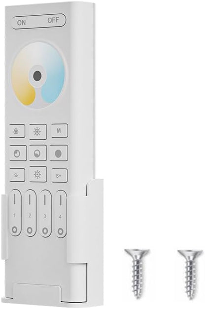 RC02RF Wireless 2.4G RF 4 Zone CCT Dual White Wall Mounted & Mobile Smart Remote Powered by 2XAAA Batteries 3V Work with C02W C02Z C02RF Controller
