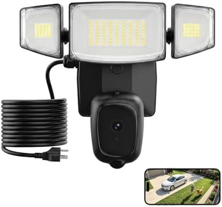 iMaihom LM Security Outdoor Cam with Motion-Activated, Color Night Vision, 2-Way Audio, Siren, 24/7 Recording, IP65, 5G/2.4G WiFi, Black