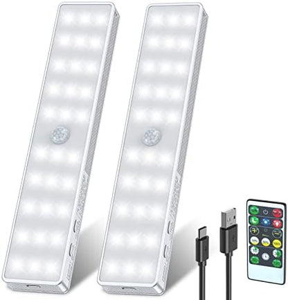 Racokky Under Cabinet Lighting with Remote, Motion Activated RV Step Light