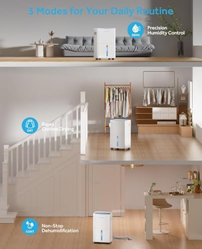 21 Pint Dehumidifier for Basement, Home & Bedroom, 1,500 Sq. Ft.