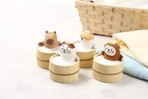 Aroma Ceramic Stone Diffuser [Japan Import] Aromatherapy Essential Oil Diffuser, Non Electric, Passive, Unique, Cute, Animal, Design for Women, Men, and Gifts (Bathing Capybara)