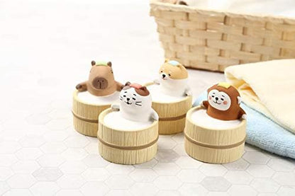 Aroma Ceramic Stone Diffuser [Japan Import] Aromatherapy Essential Oil Diffuser, Non Electric, Passive, Unique, Cute, Animal, Design for Women, Men, and Gifts (Bathing Capybara)