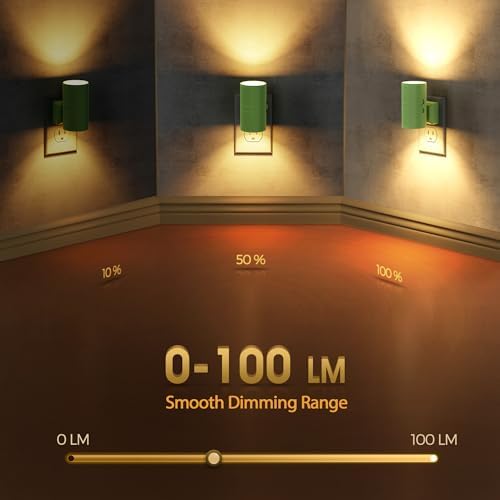 Briignite Night Lights Plug into Wall, Modern LED Night Light Plug in