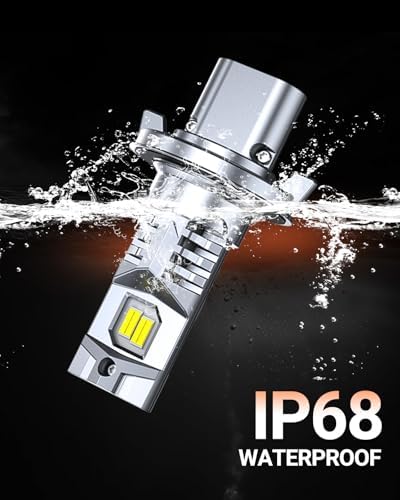 SEALIGHT H13/9008 Bulb, 90,000LM 1500% Super Brighter,6500K Cool White H13/9008 LED Bulbs or Fog,3 Min Plug and Play Lights Combo, Pack of 2