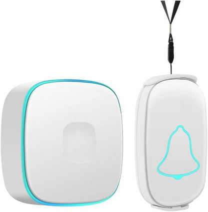 Alert Bell, One Button Alarm Caregiver Pager, Caregiver Pager, Call Button Nurse Call System, Caregiver Pager Call Bell, Nurse Calling Alert for Elderly