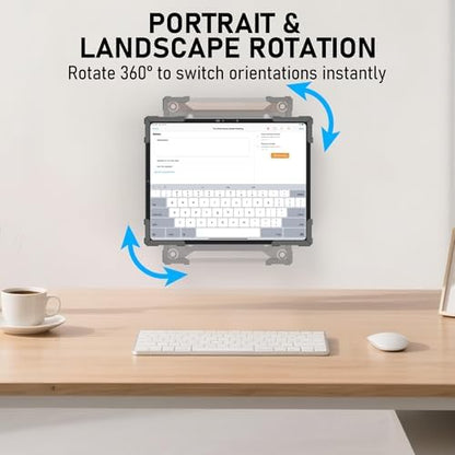 Tablet Wall Mount, Metal Enclosure iPad Holder for Retail POS & Smart Home