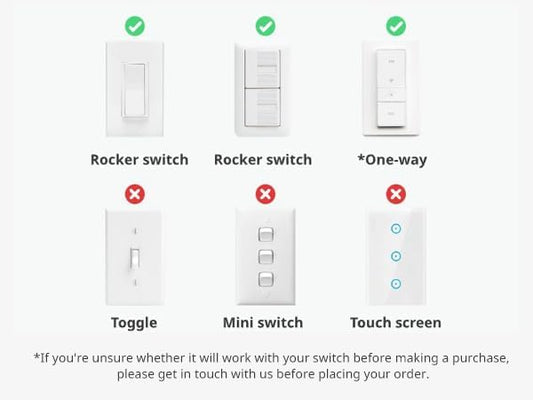 Switchbot Smart Switch Button Pusher (Bluetooth) – Fingerbot for Rocker Switch/One-Way Buttons, App Timer Control, No Wiring, Optional Hub Required for Voice/Remote, Black
