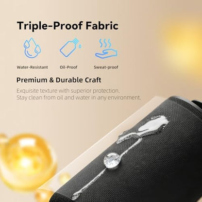 Waterless Essential Oil Diffuser for Home & Car,Fabric Covered with Ambient Light,2-in-1 Modes & Adjustable Mist Output,Cordless Portable Scent Machine with Auto Start-Stop,Fits 5/10/15ml