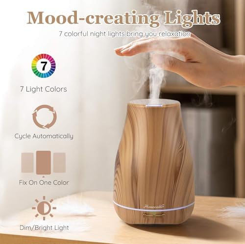 Homeweeks Essential Oil Diffuser for Room 100 ML 1 Pack